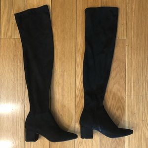 Target Black Over The Knee Boots (faux suede)